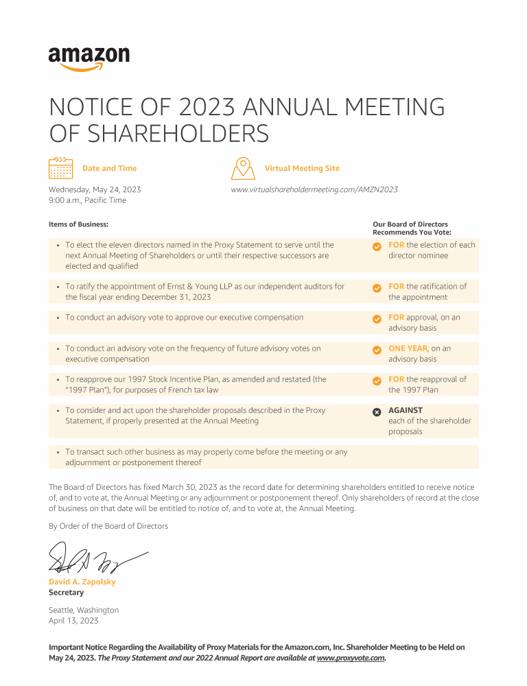 Inc. 2023 Proxy Statement