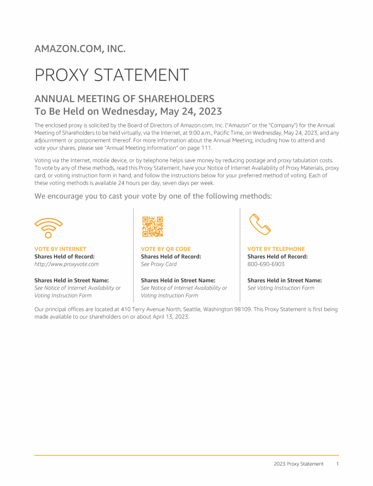 Inc. 2023 Proxy Statement