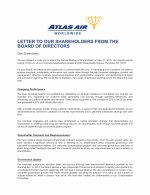 Letter to Our Shareholders from the Board of Directors