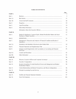 Table of Contents