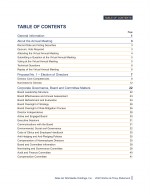 Table of Contents