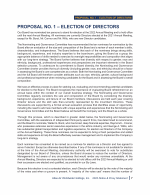 Proposal No. 1 - Election of Directors