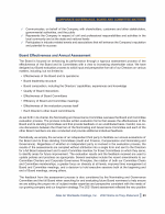 Board Effectiveness and Annual Assessment