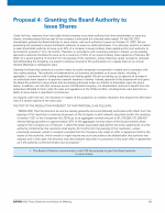 Proposal 4: Granting the Board Authority to Issue Shares