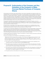 Proposal 6: Authorization of the Company and Any Subsidiary of the Company to Make Overseas Market Purchases of Company Shares