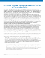 Proposal 6: Granting the Board Authority to Opt-Out of Pre-emption Rights