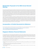 Shareholder Proposals for the 2022 Annual General Meeting