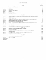 Table of Contents