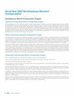 Fiscal Year 2022 Non-Employee Directors' Compensation