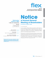 Notice of Annual General Meeting of Shareholders