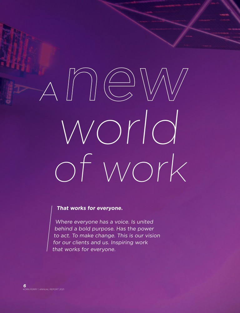 Korn Ferry 2021 Annual Report