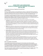 - Notes to Consolidated Financial Statements