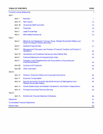 Table of Contents