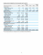 - Consolidated Statements of Stockholders' Equity (Deficit)