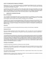 - Notes to Consolidated Financial Statements