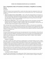 1. Organization, Basis of Presentation and Summary of Significant Accounting Policies