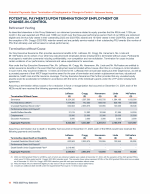 Potential Payments Upon Termination of Employment or Change-In-Control